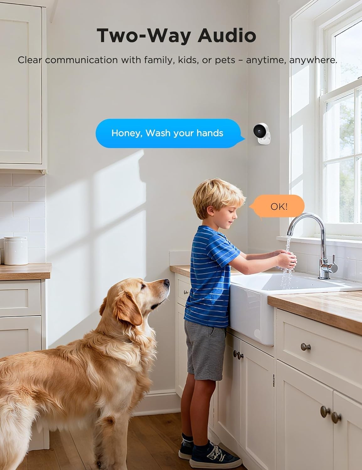 4 Pack Indoor Security Camera 1080P WiFi Pet Baby Monitor CCTV