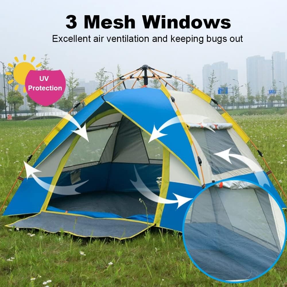 Pop Up Camping Tent 2-4 Person Instant Automatic Waterproof