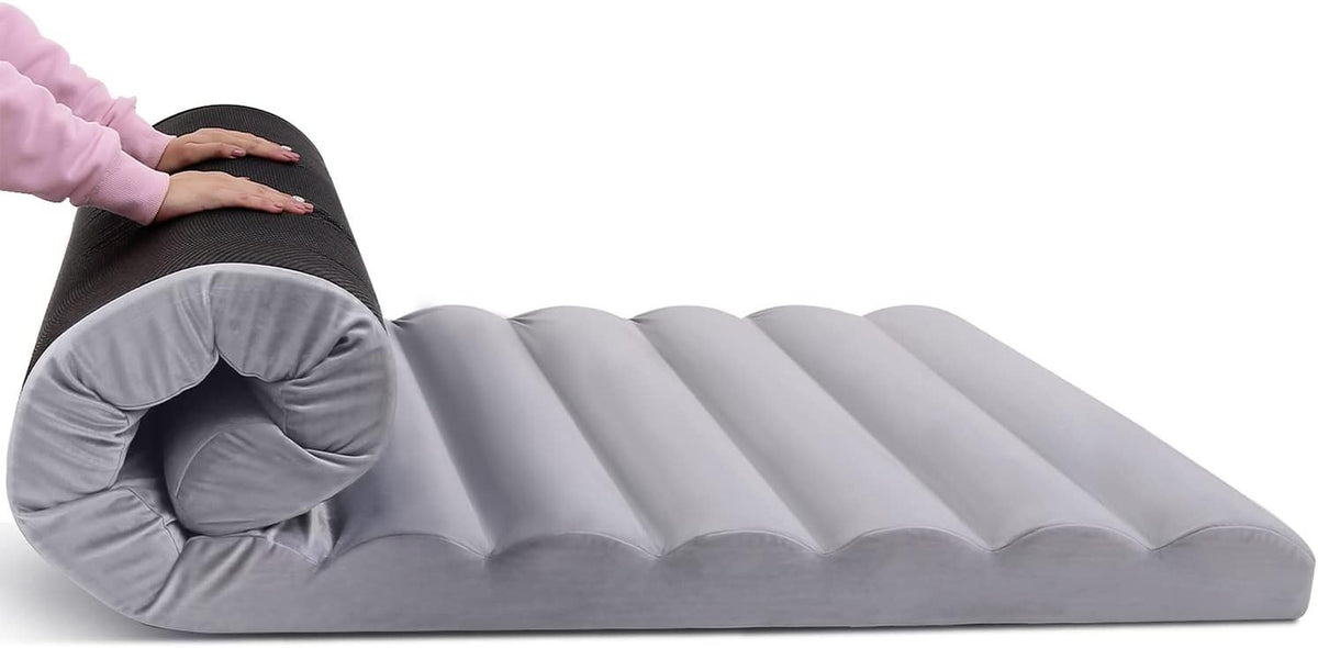 Roll Up Floor Mattress 10cm Foam Bed Guest Futon Small Single Travel Pad