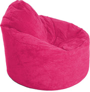 XL Pink Corduroy Bean Bag Chair Adult Lounge Seat Kids Gaming Room Decor