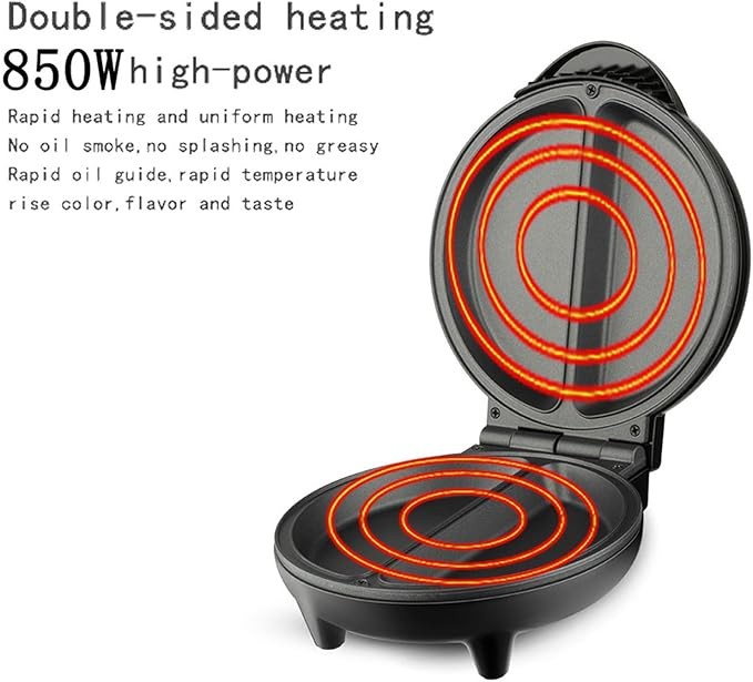 OZTYSGXM 850W Electric Pizza Maker | Non-Stick Countertop Pizza Oven with Even