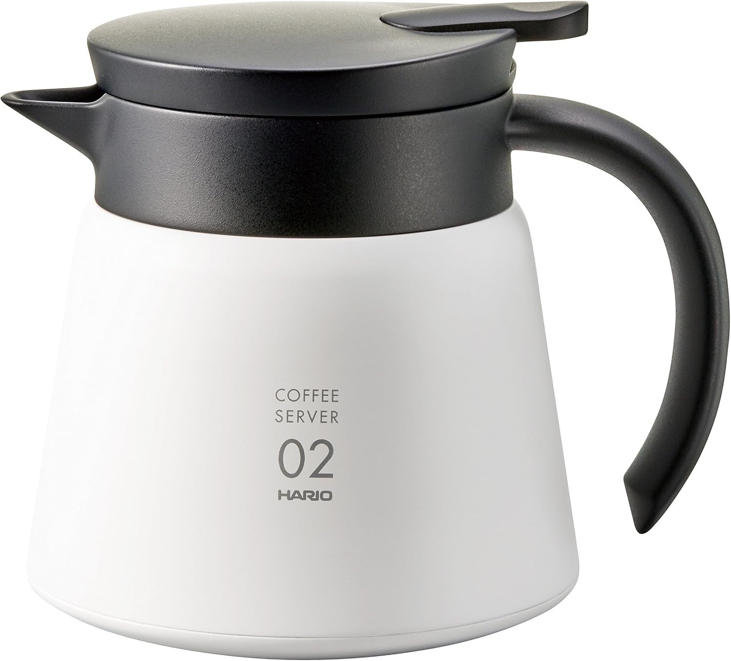 600ml Vacuum Insulated Coffee Tea Server Thermal Carafe White