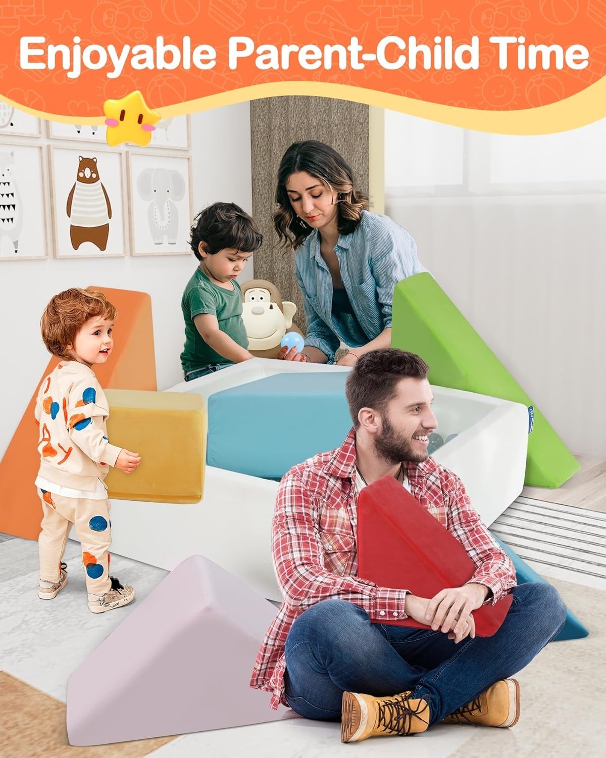 Modular Kids Play Sofa with Puzzle Design & Ball Pit – Soft, Creative Fun