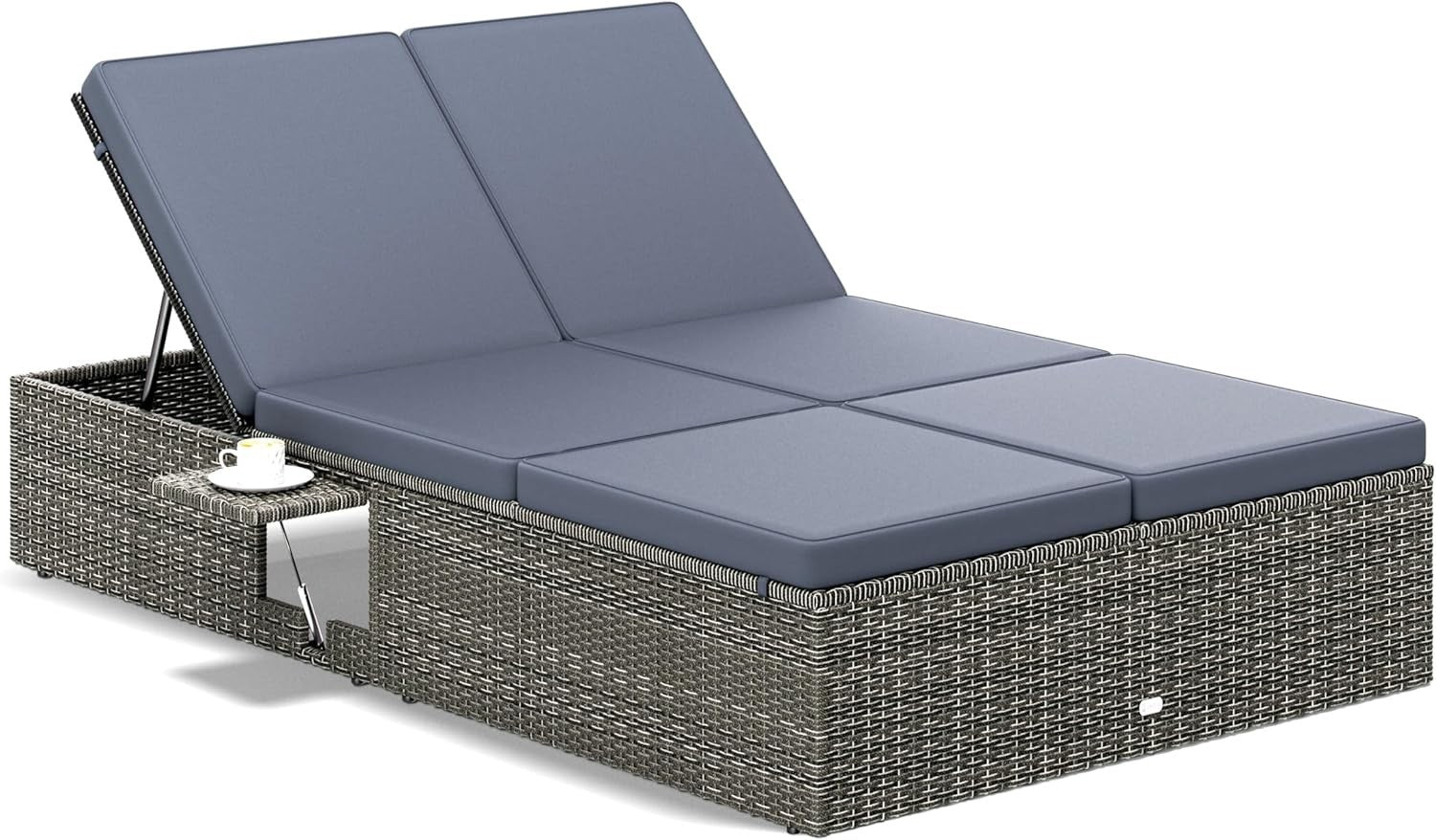 CASARIA Double Sun Lounger 2-Seater | 7-Position Adjustable Recliner