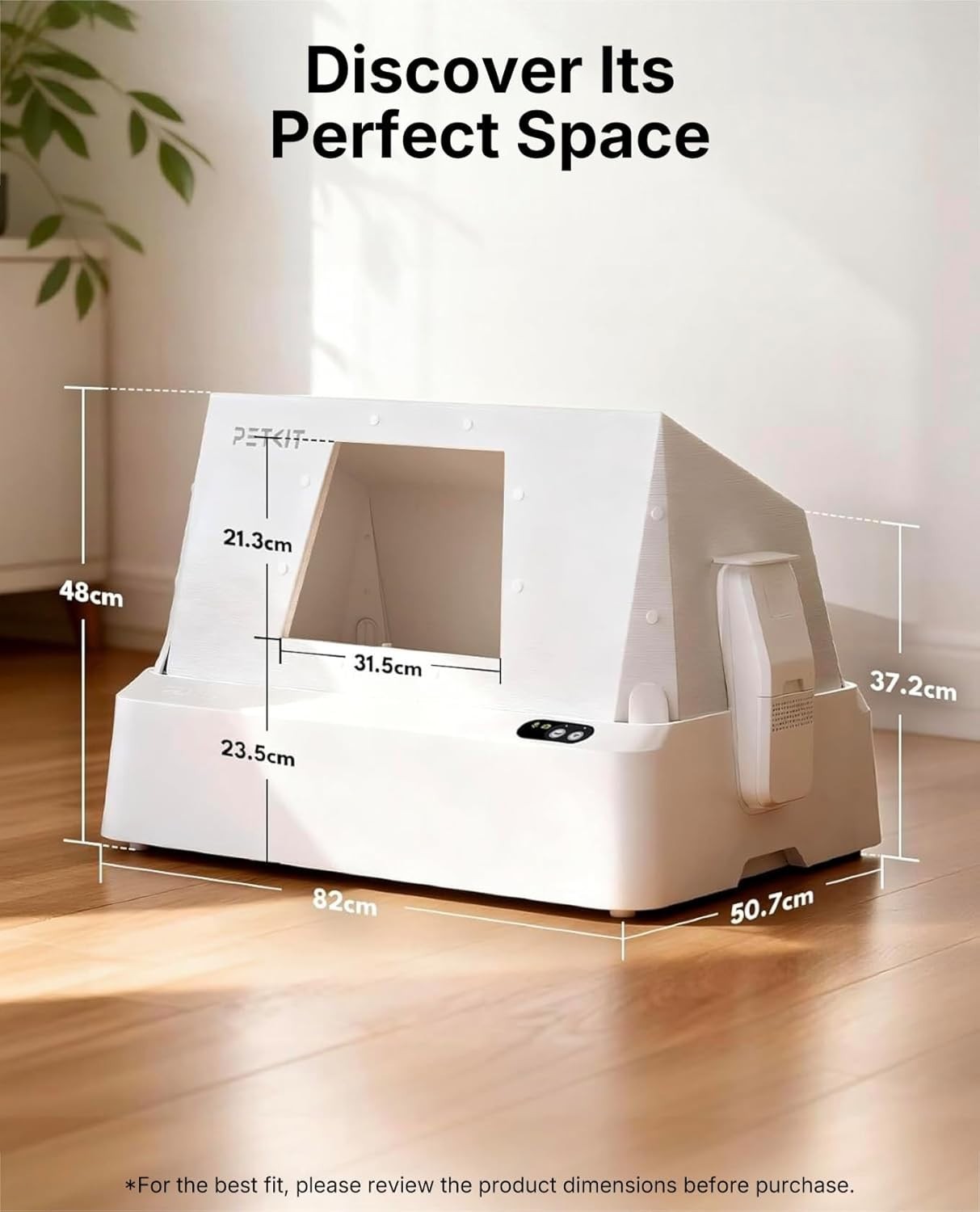 Self Cleaning Cat Litter Box AI Camera Auto Cleaning Odor Control XL
