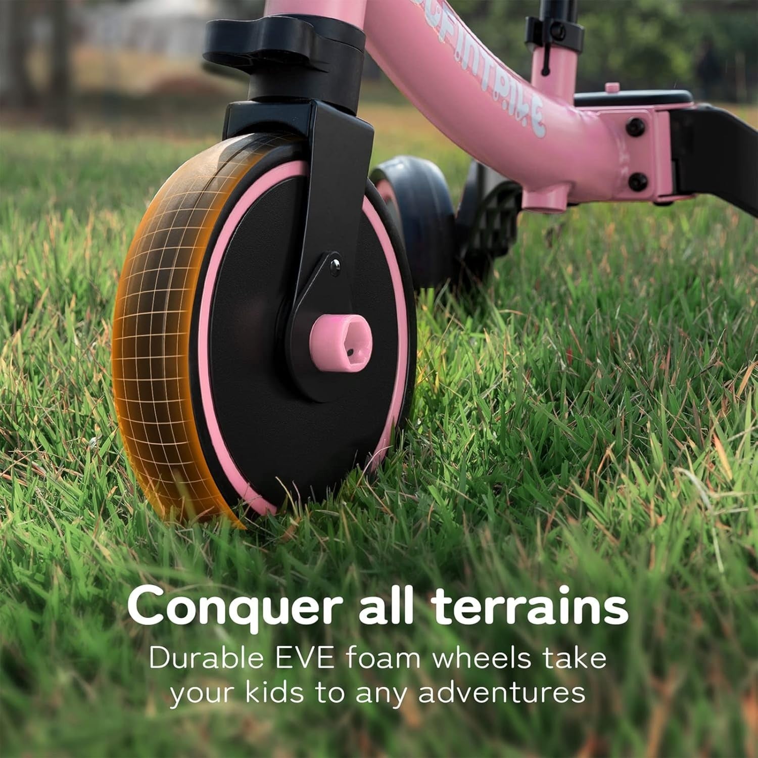 5 In 1 Toddler Tricycle Balance Bike Kids Ride On Removable Pedals Pink