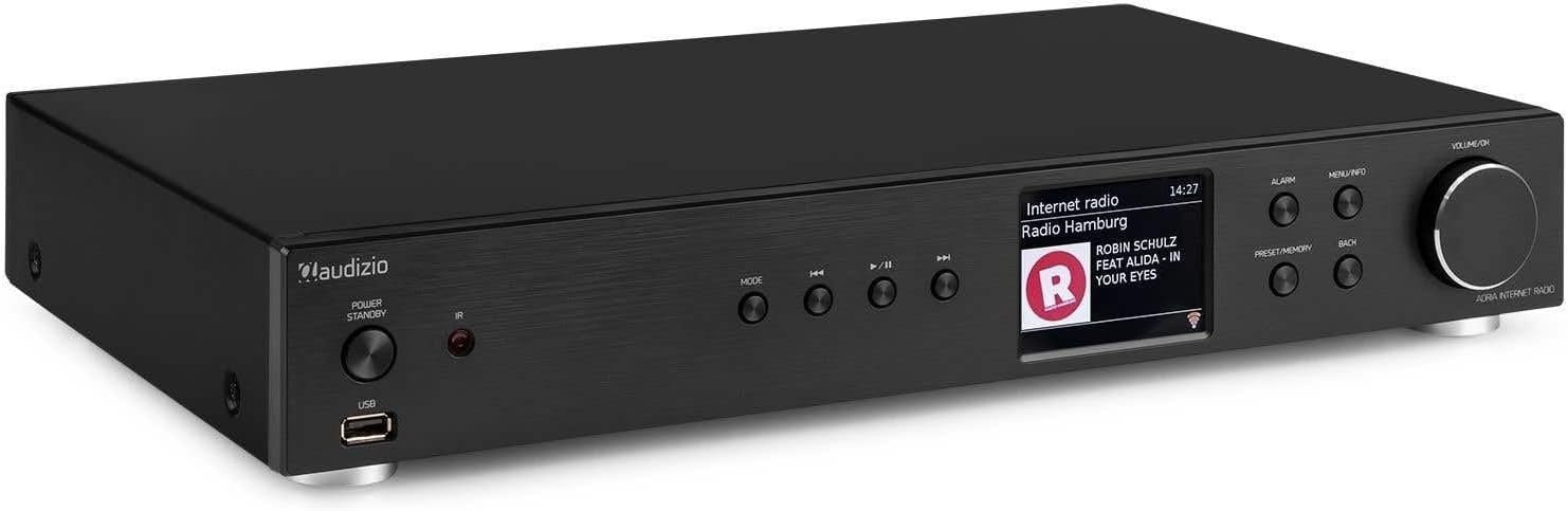 WiFi Internet Radio Tuner DAB FM Bluetooth Spotify Connect LCD Black