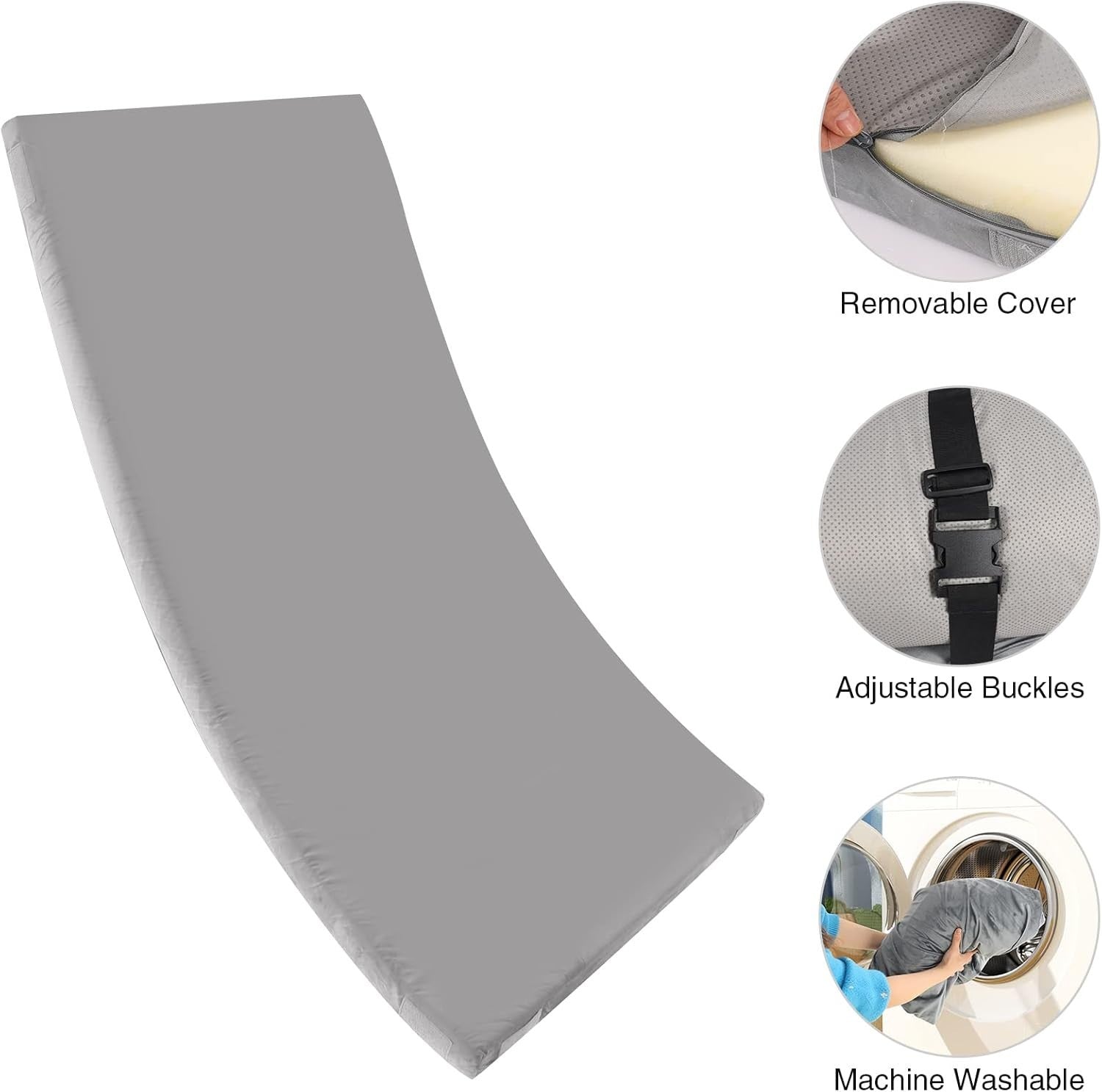 Portable Foldable Memory Foam Camping Mattress - Waterproof, Lightweight Pad