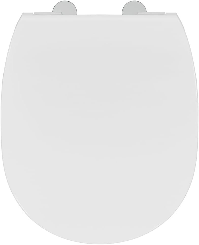 Concept Round Soft Close Toilet Seat White Gloss Sandwich Quick Release
