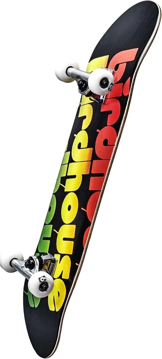 Stage 1 Triple Stack Complete Skateboard 8" Rasta Adult Deck