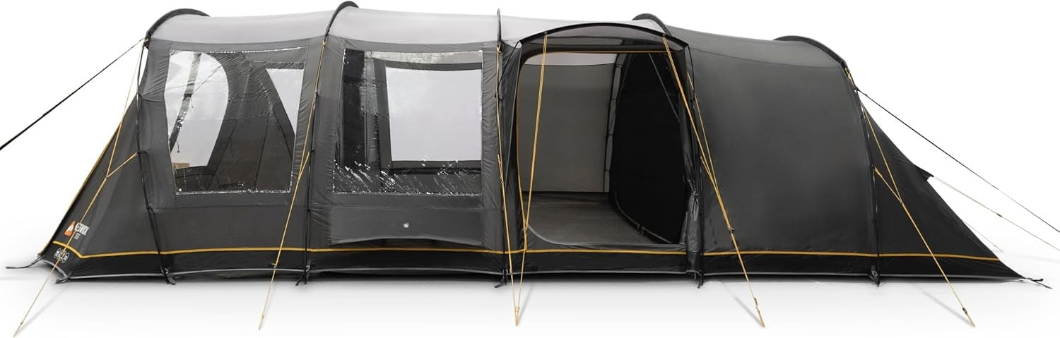 6 Man Family Tunnel Tent 4000mm Waterproof Double Living Area