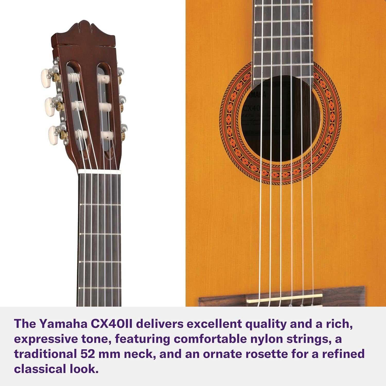 Electro Classical Guitar Built In Pickup Spruce Top Natural