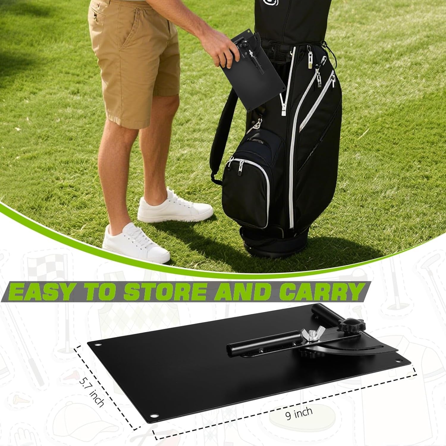 Golf Alignment Stick Holder Adjustable Swing Plane Trainer