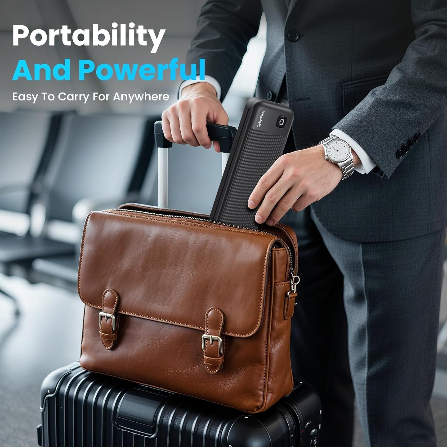 A4 Portable Thermal Printer Bluetooth Inkless Black