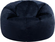 Large Velvet Bean Bag Chair Adults Kids Gaming Sofa Seat Midnight Blue