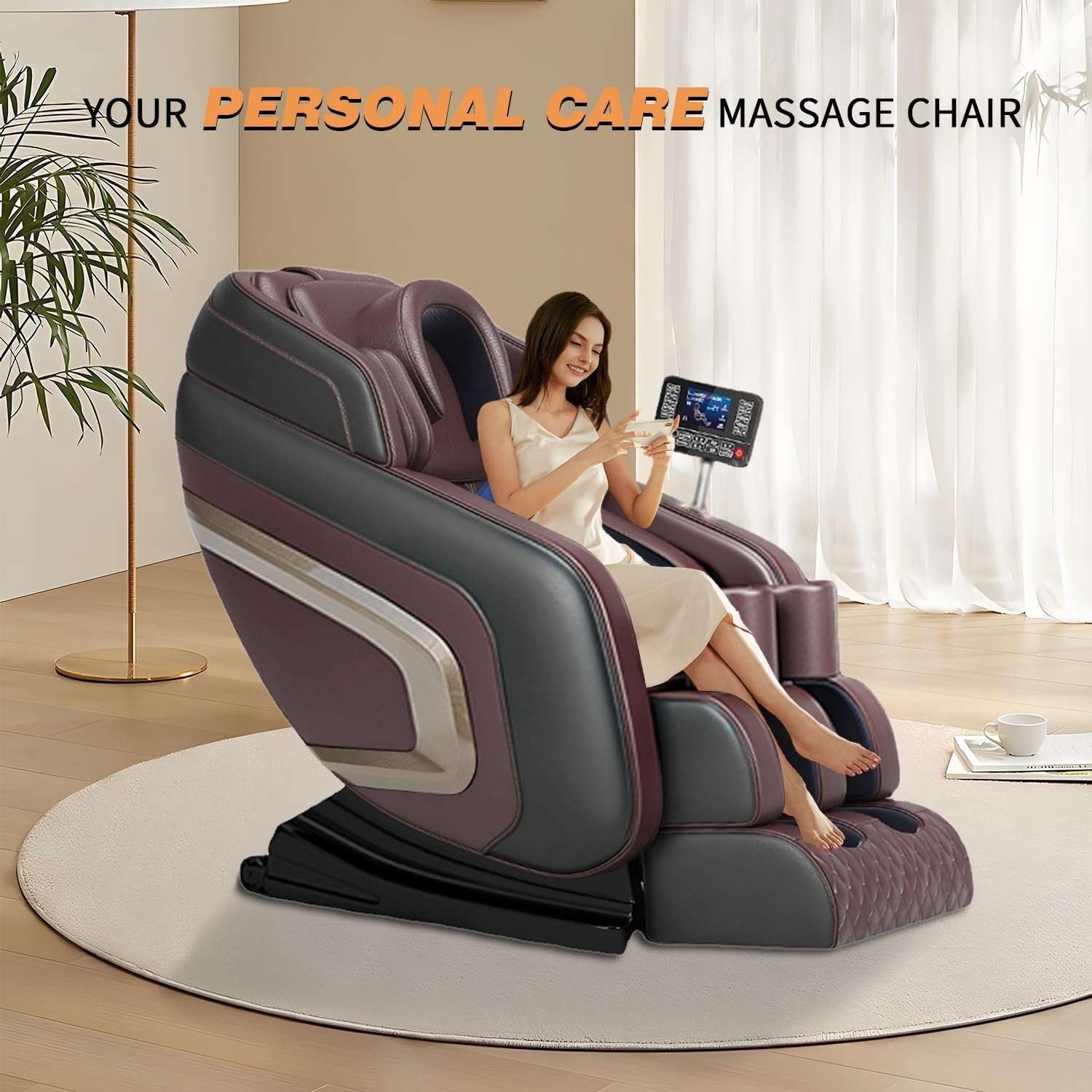 Full Body Zero Gravity Massage Chair with Heat, Airbags, Foot & Calf Rollers