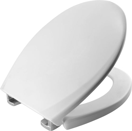 Oxford White Toilet Seat Durable Tecno-Plast Adjustable Hinges