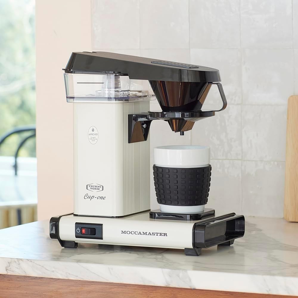 Premium Single-Cup Filter Coffee Maker 1090W | Fast Brew | Compact Aluminum