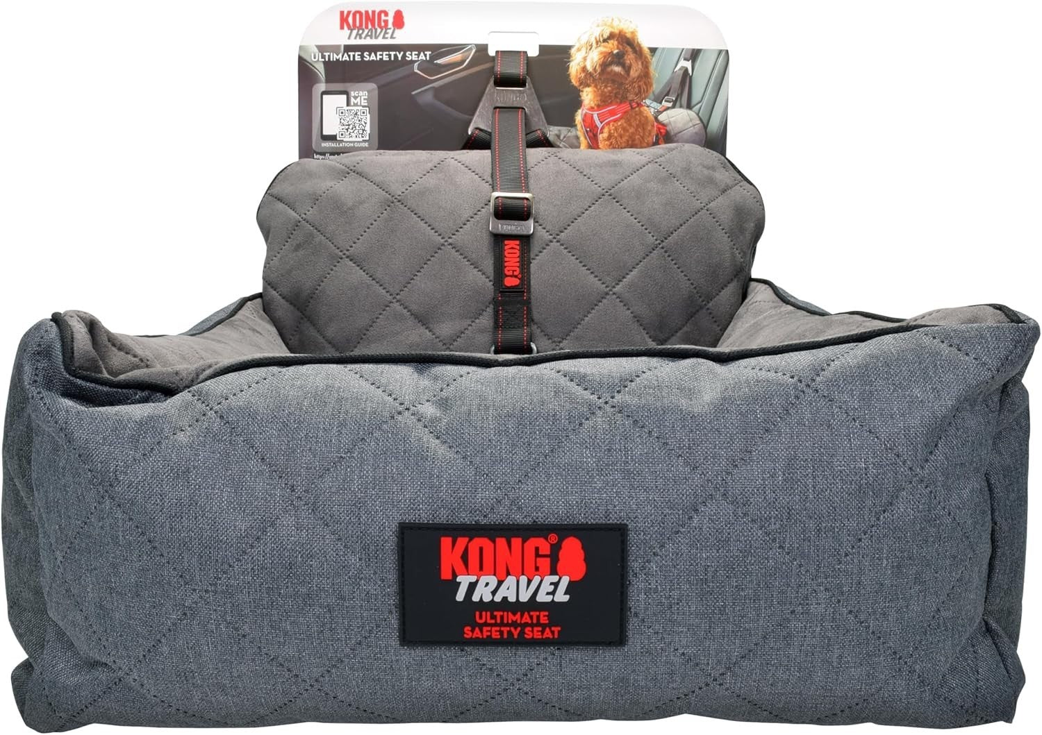Dog Car Seat Safety Tether Booster Bed ISOFIX Travel Seat 11kg