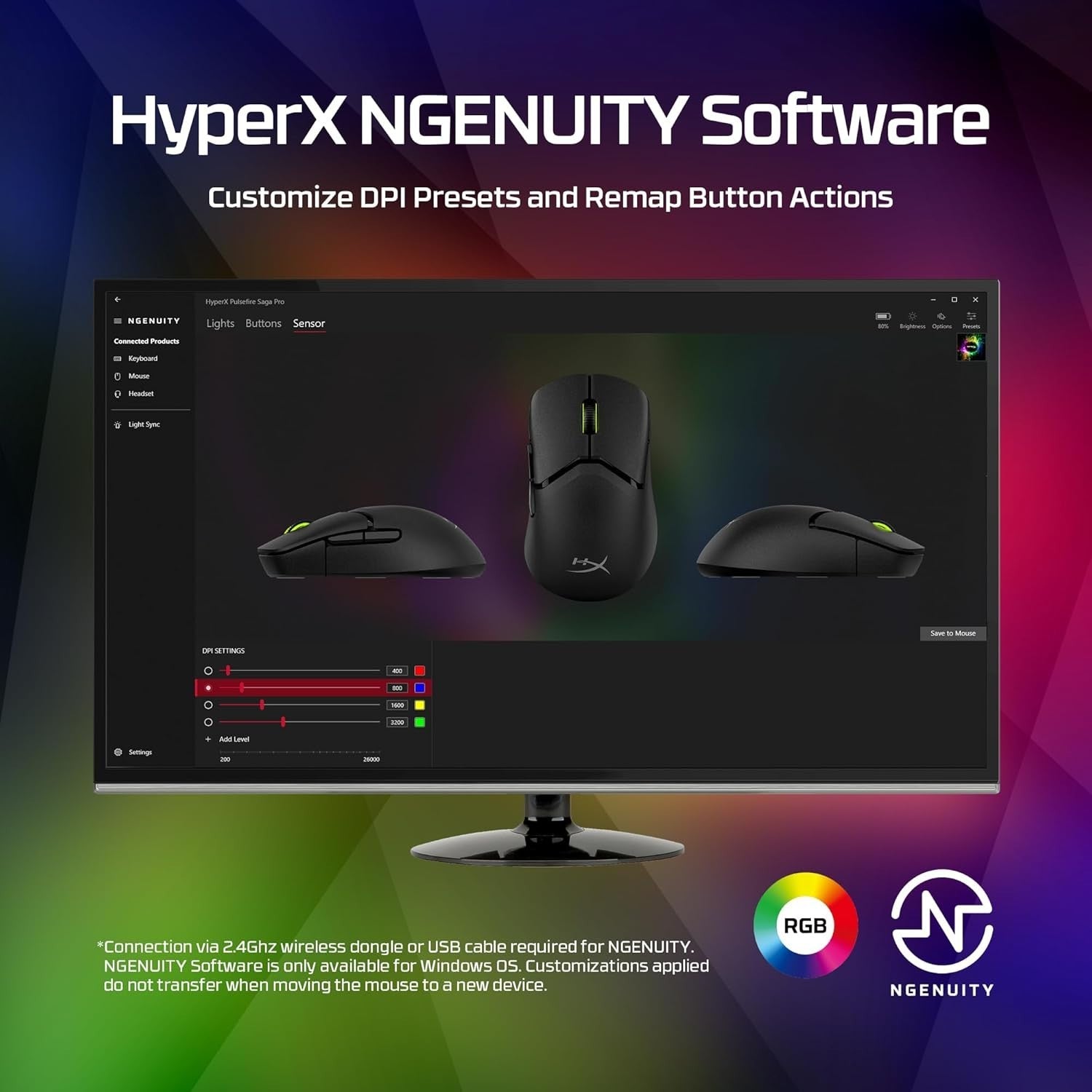 Wireless Gaming Mouse 4K Polling Modular Shell Lightweight Pro Esports