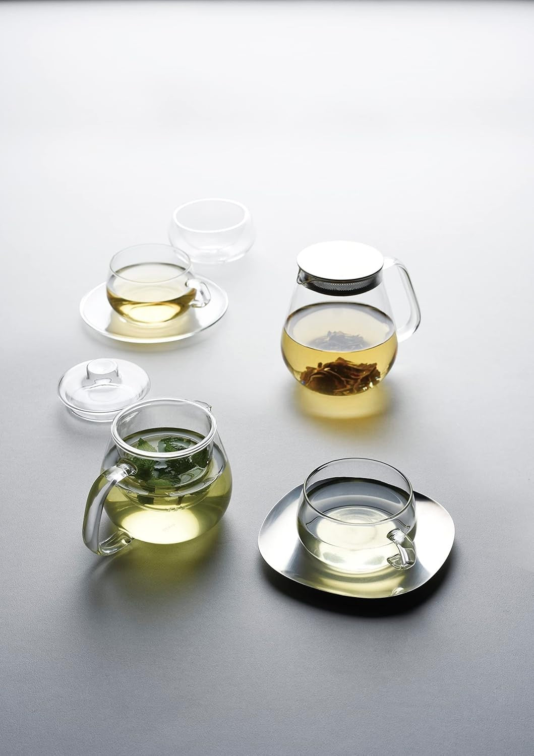 720ml Glass Teapot with Stainless Steel Strainer Heat Resistant Tea Pot