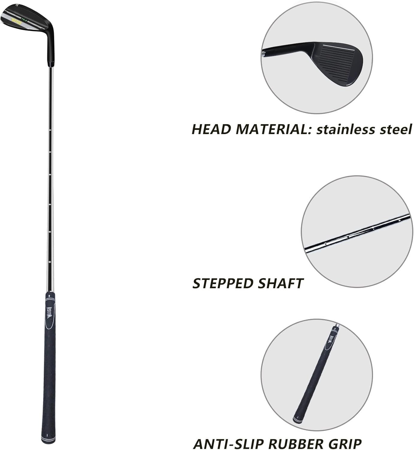 Right Hand Golf Wedge Set 52° 56° 60° High Spin Stainless Steel