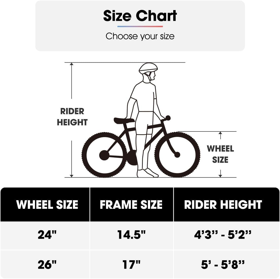 26" Mens Womens MTB Bike 18 Speed Steel Frame V Brakes Trail Off Road