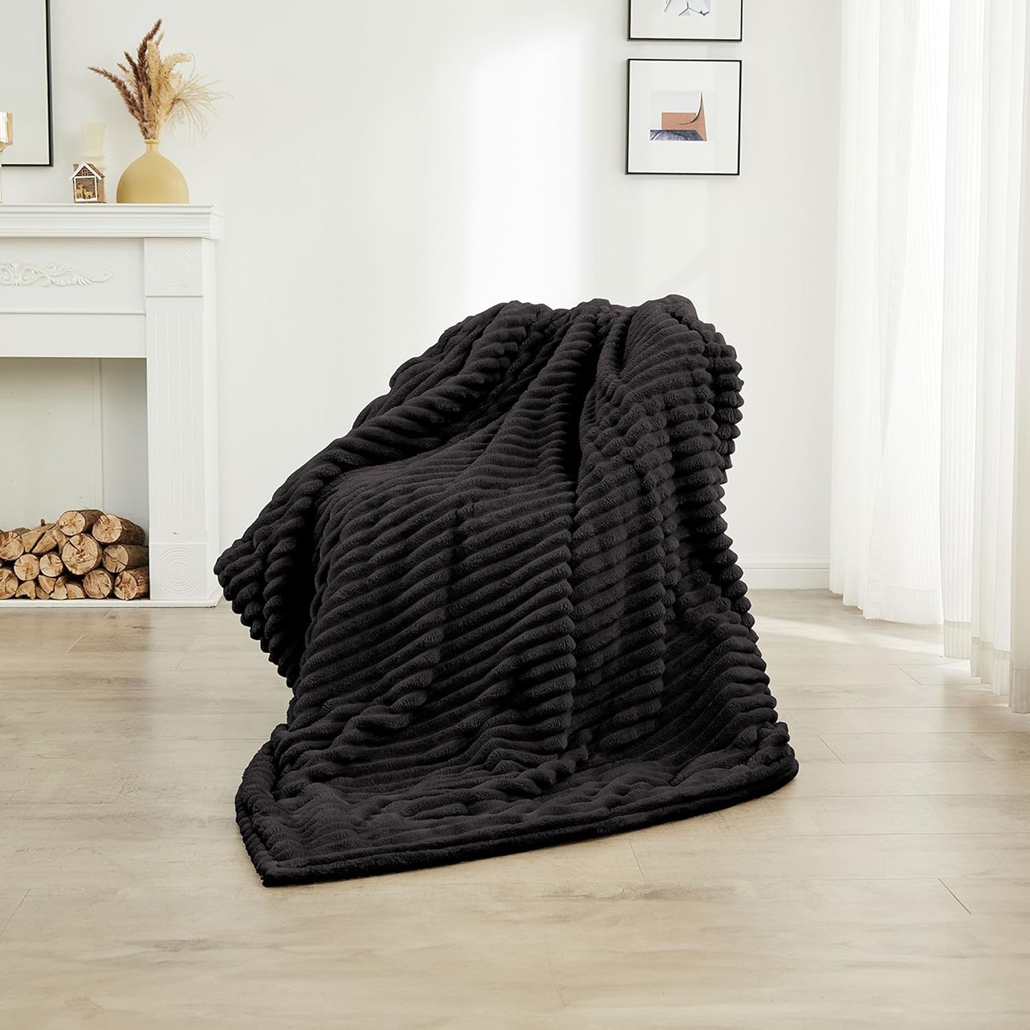 Electric Heated Blanket Throw Fleece Overblanket Timer Washable