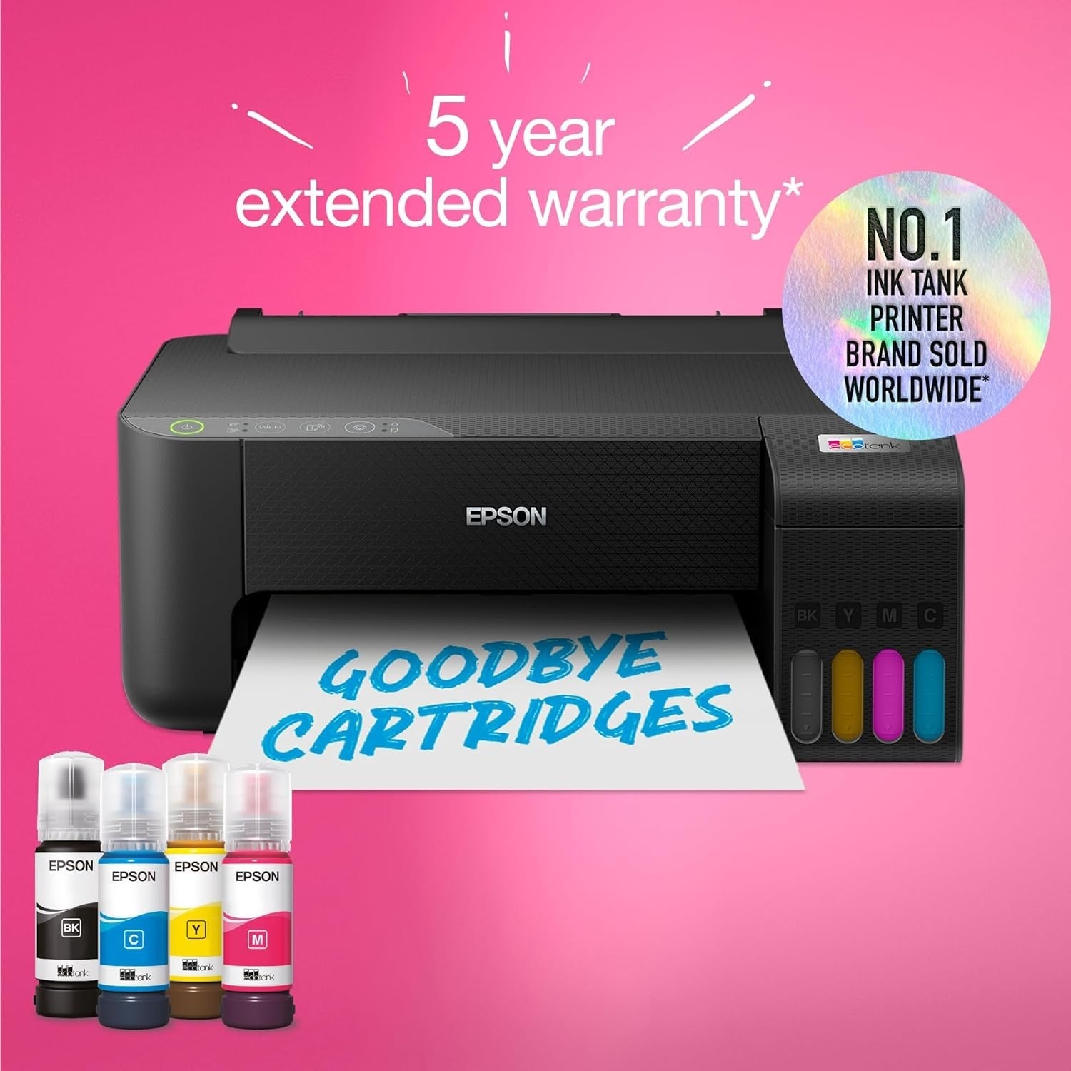 Black EcoTank ET-2851 A4 Multifunction Wi-Fi Ink Tank Printer