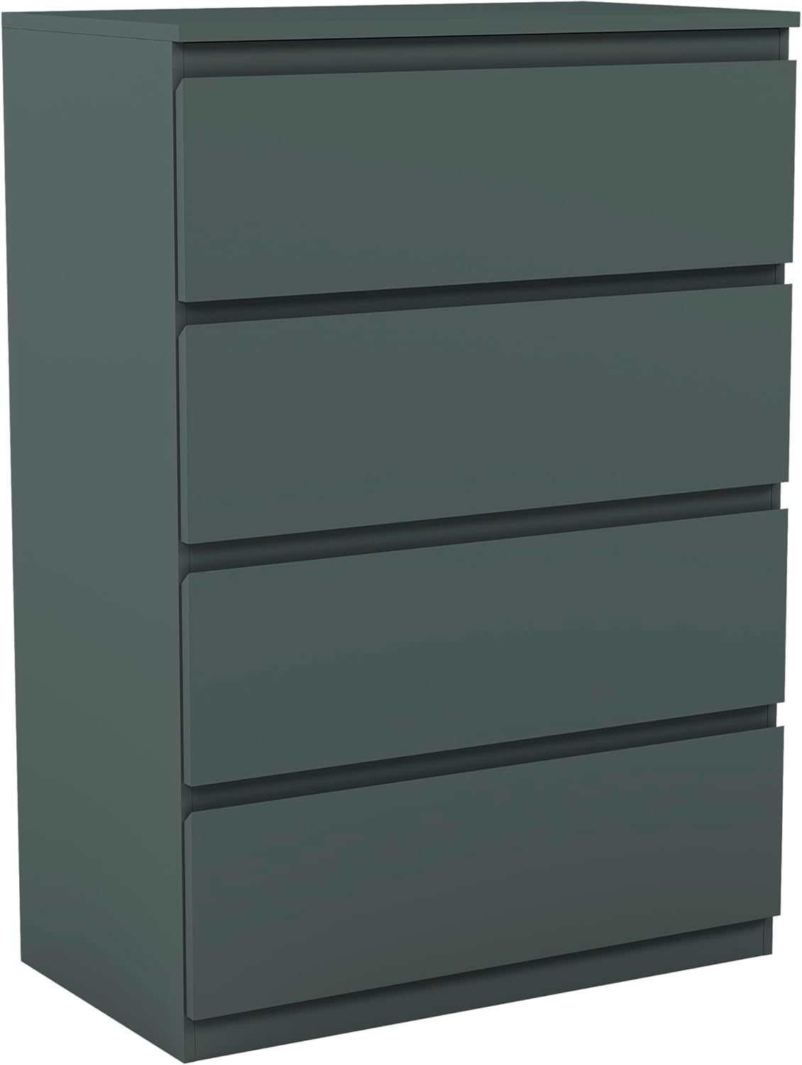 4 Drawer Modern Wooden Chest Storage Unit - Bedroom Organizer, Easy Assembly