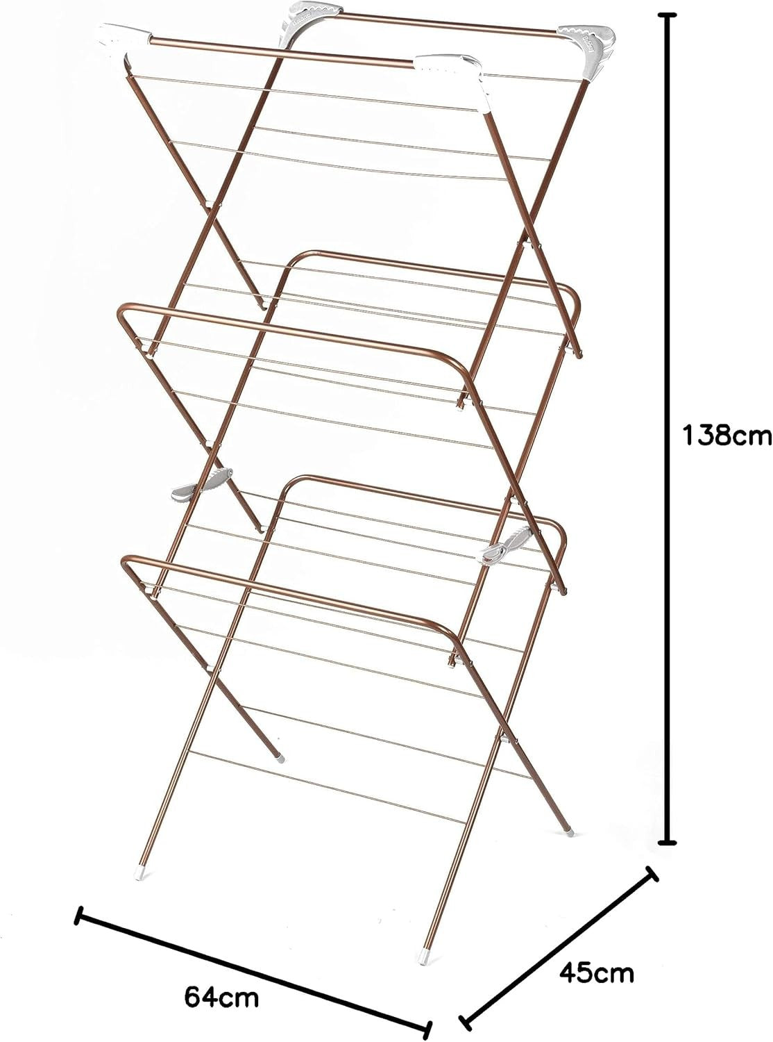 Large Folding Clothes Airer Indoor Laundry Drying Rack 15m Space Heavy Duty