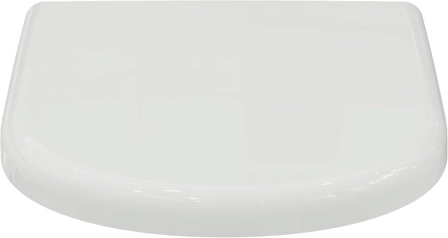 Soft Close WC Toilet Seat White with Stainless Steel Hinges & Lid