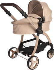 Luxury 2in1 Doll Pram Pushchair Carrycot Adjustable Handle 57cm