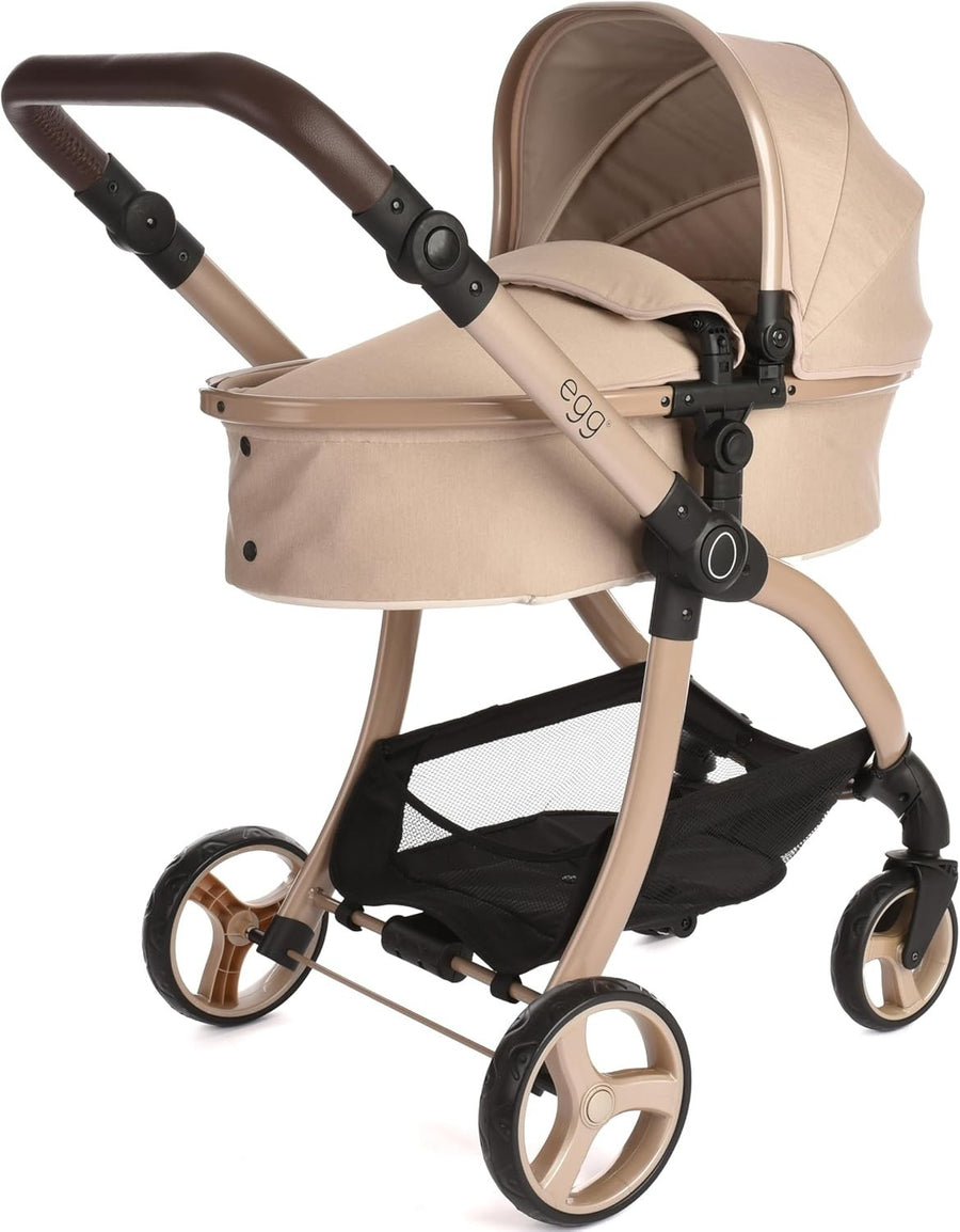 Luxury 2in1 Doll Pram Pushchair Carrycot Adjustable Handle 57cm