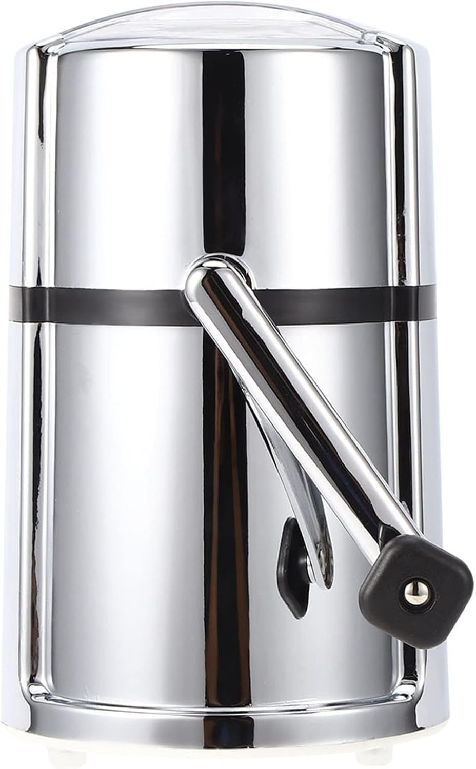 Manual Ice Crusher Stainless Steel Hand Crank Slush Maker Compact Design