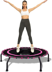 Adult Indoor Fitness Trampoline 150KG Quiet Bungee Rebounder 100cm
