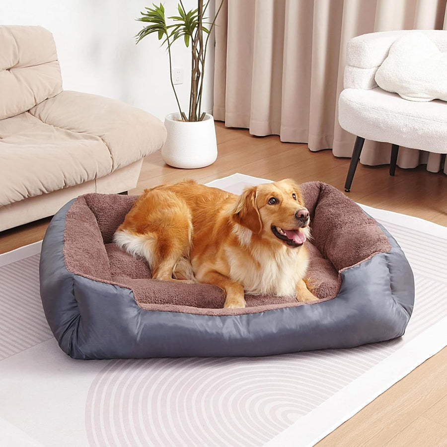 Large Dog Bed 90x70cm Washable Plush Pet Sofa Non Slip