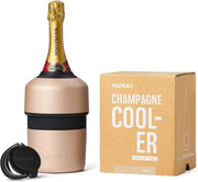 Champagne Wine Bottle Cooler Icicleless Keeps Drinks Cold 6 Hours Beige