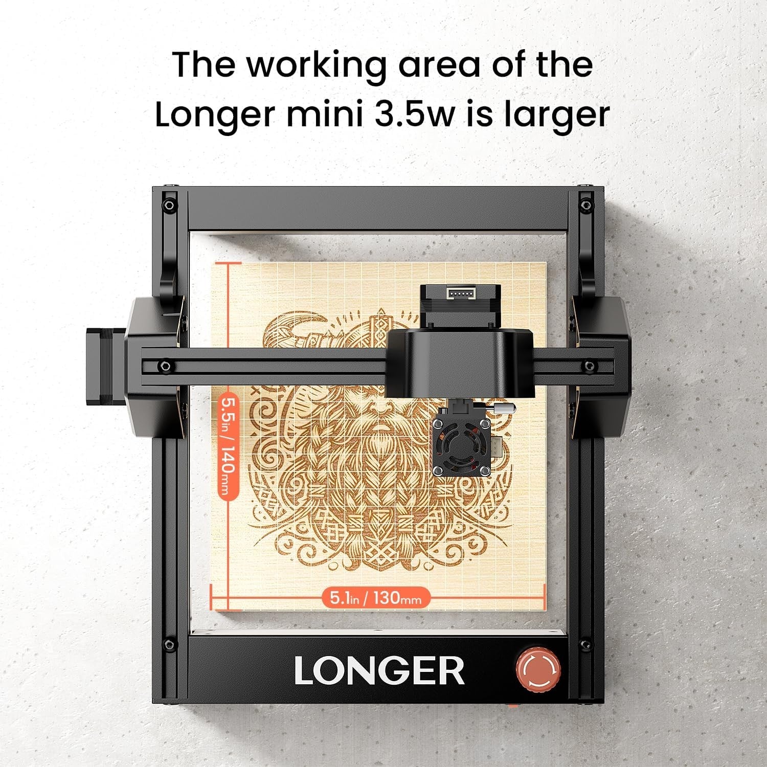 Mini Laser Engraver Cutter Portable 3.5W Precision DIY Wood Metal