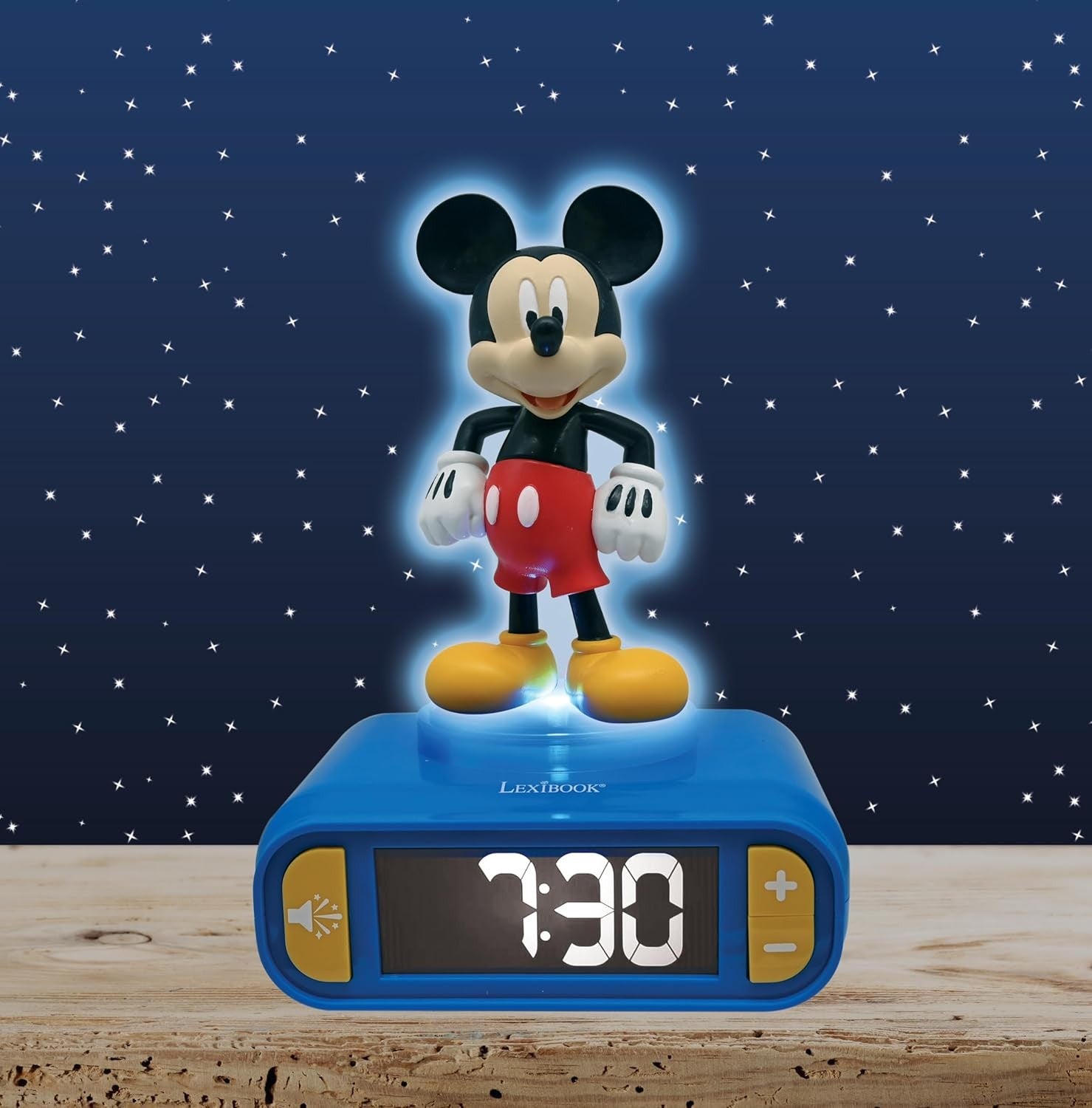 Kids Character Alarm Clock Night Light Snooze Easy Read Bedroom