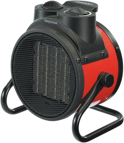 Portable Electric Space Heater 2kW Fan Heat Adjustable Thermostat Overheat Safe