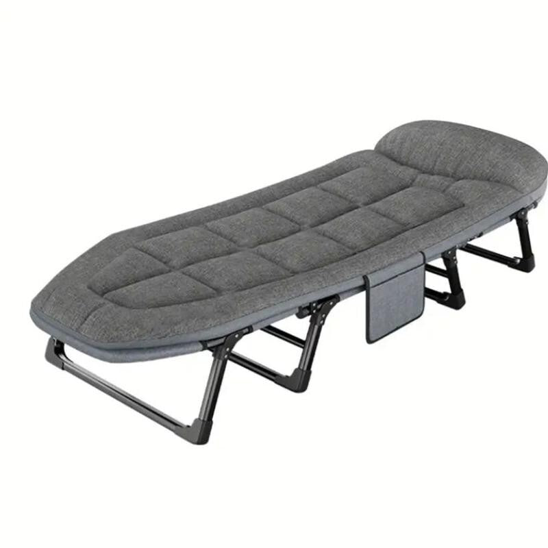 Foldable Sofa Bed Single Extra Large Lounge Camping Guest Bed With Pillow Grey