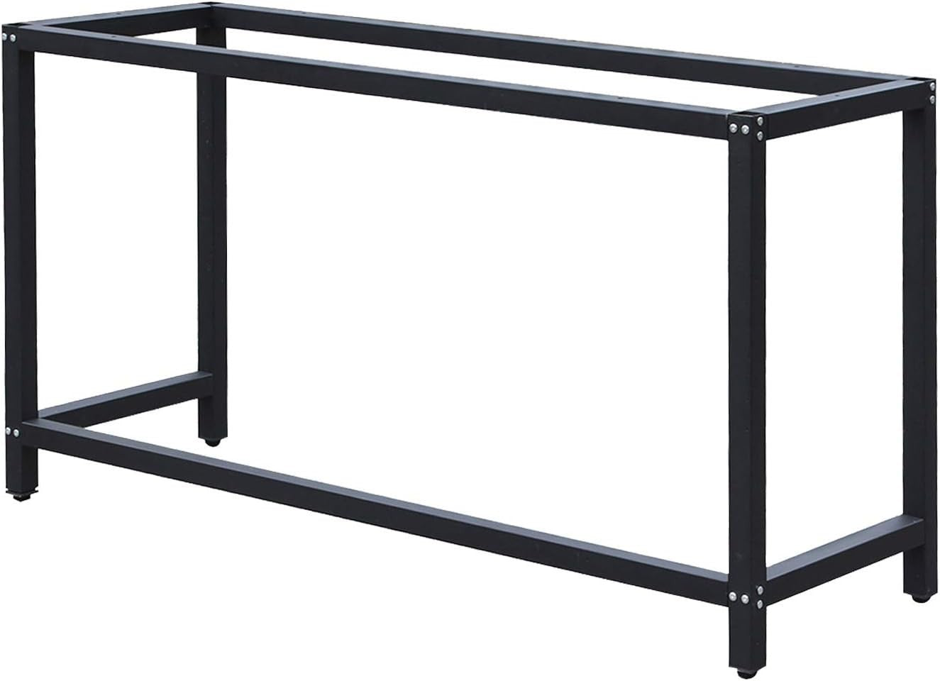 Heavy Duty Steel Workbench Frame 100x50x80cm Adjustable Table Base Garage