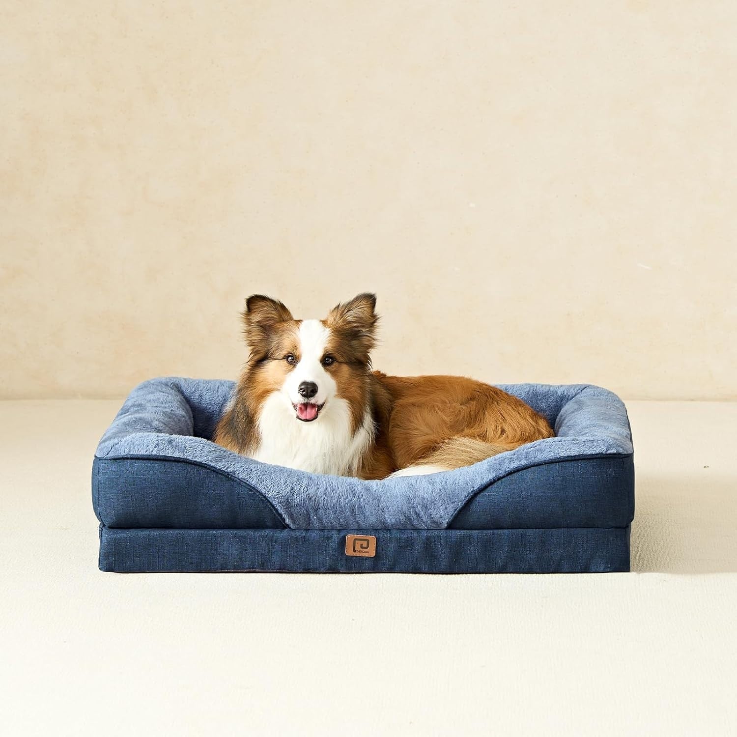 Large Orthopedic Memory Foam Dog Sofa Bed Waterproof 91x68x17cm