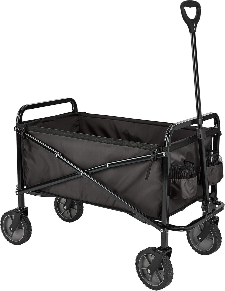 Collapsible Garden Wagon Foldable Utility Cart Adjustable Height 120kg