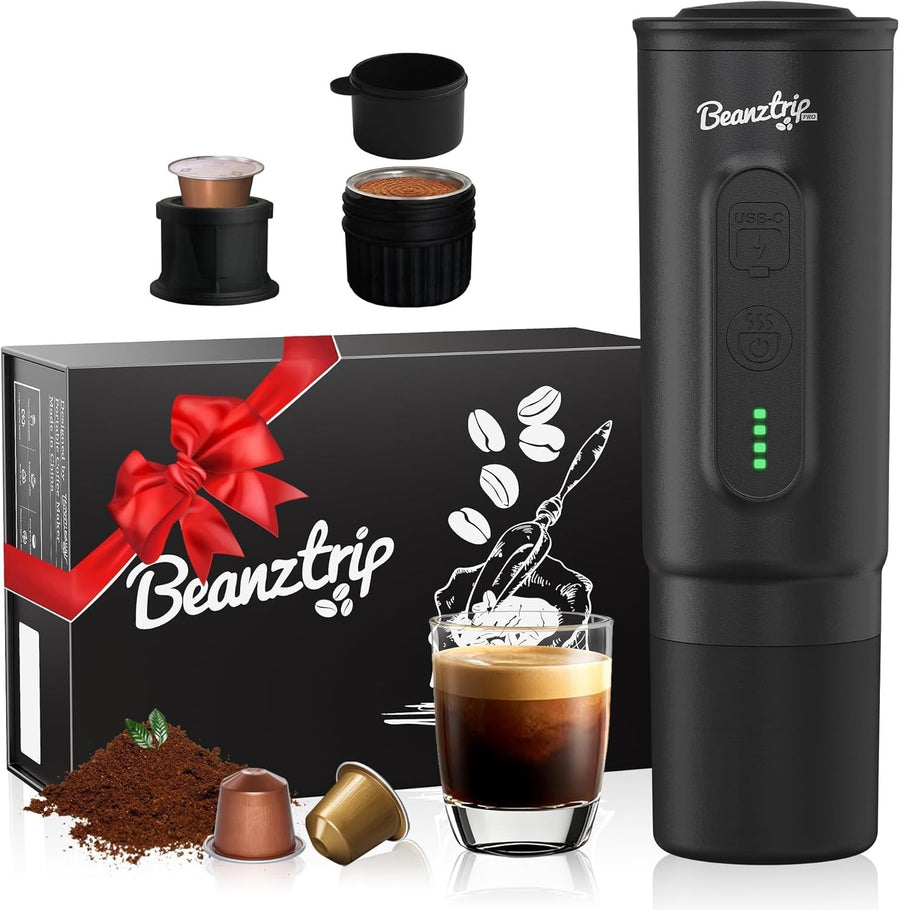 20-Bar Portable Espresso Maker | Travel Coffee Machine | Mini Electric 95W