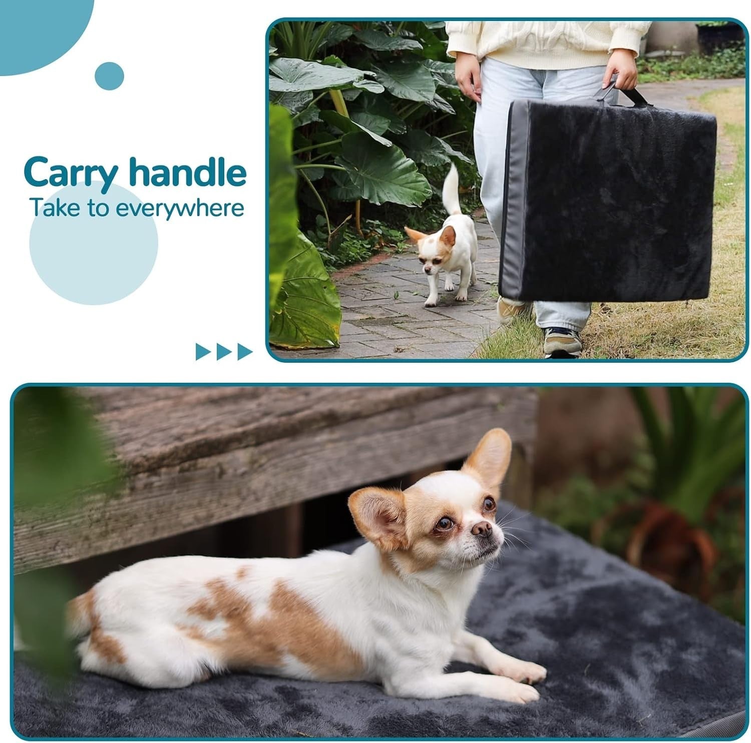 Extra Large Orthopedic Dog Bed 105x70x7.5cm Waterproof