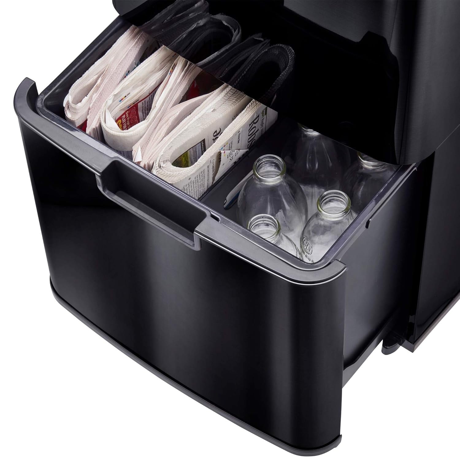 75L Dual Compartment Motion Sensor Kitchen Bin Stainless Steel