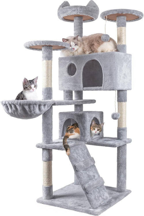 151cm Cat Tree Tower Multi Level Scratching Post Indoor Activity Centre