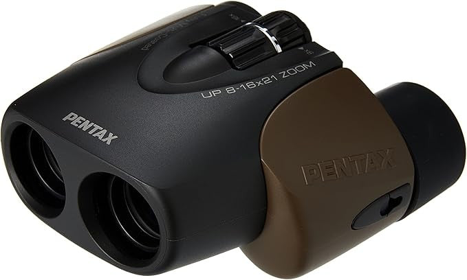8–16x21 Zoom Compact Binoculars – HD Wide View, Multi-Coated Travel Optics